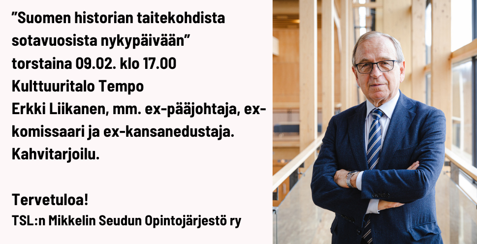 Erkki Liikanen Tempossa 9.2.2023 klo 17.00
